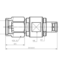 HS-2.92mmM To SMPM Adapter (40G)
